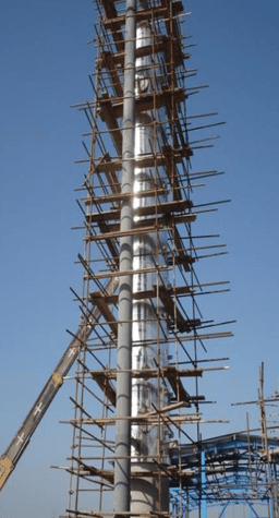 اجرای عملیات نصب اسکلت فلزی و لوله کشی صنعتی