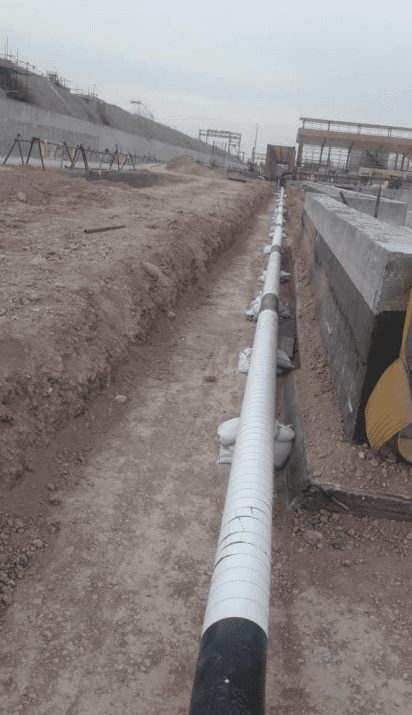 اجرای عملیات لوله کشی صنعتی خطوط WATER FIRE  - 2