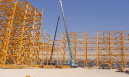 اجرای عملیات نصب اسکلت فلزی شامل (Structure Equipment & Rack Pipe ,Shelter )